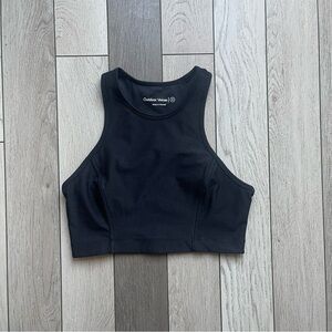 Outdoor Voices Blue Fitted Crop Tank Top
